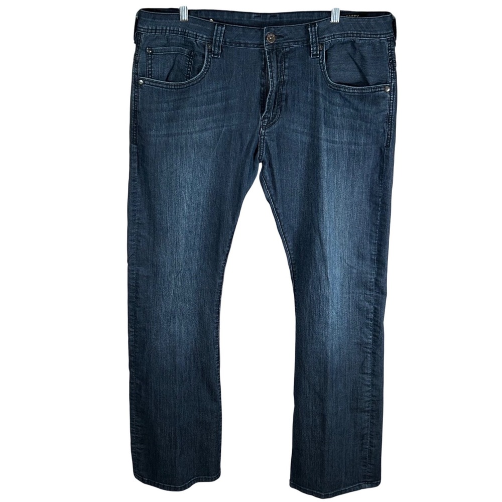 Buffalo David Bitton Kasey Slim Boot Jeans Dark Wash 38x32 Road Riders Denim